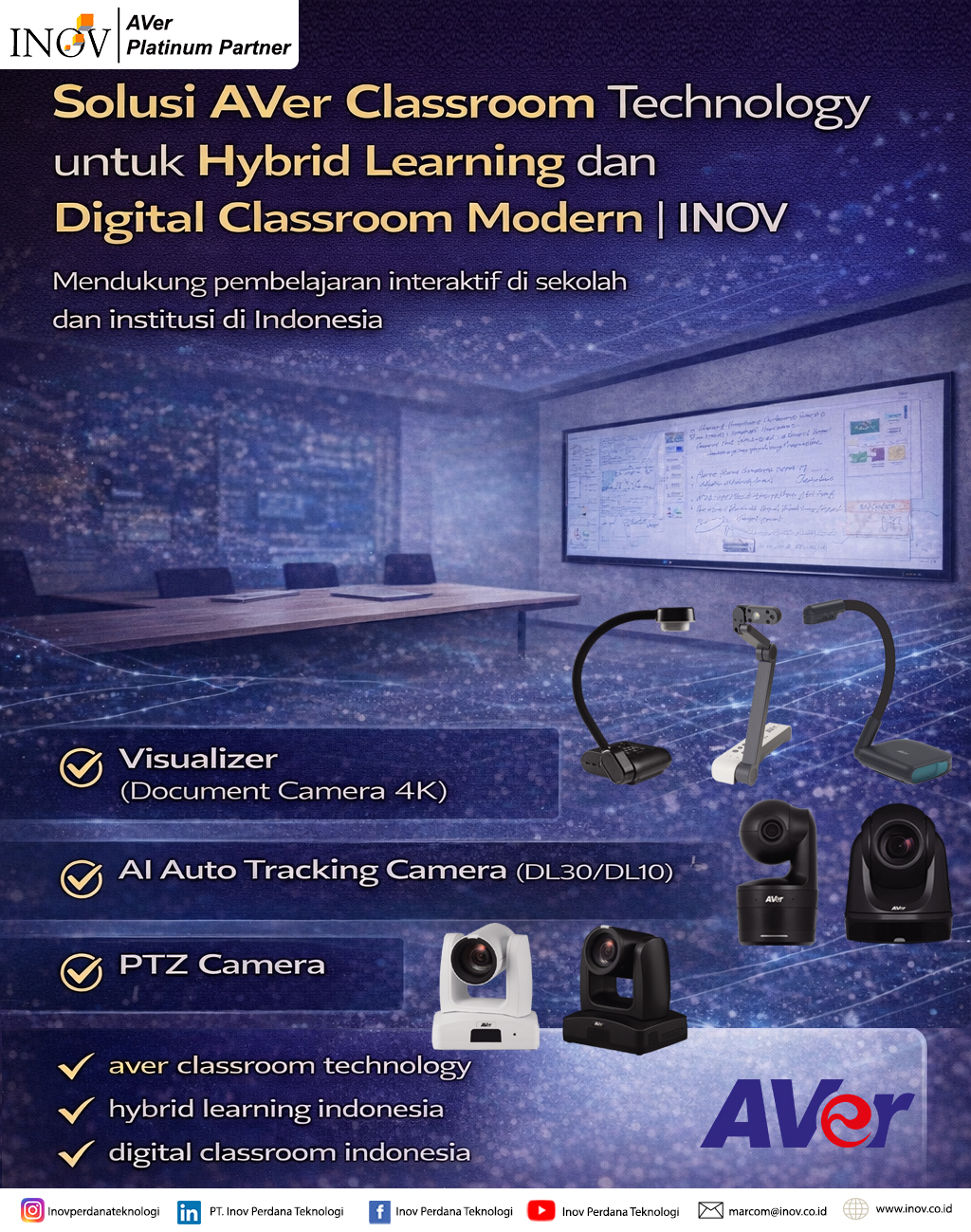 Solusi AVer Classroom Technology untuk Hybrid Learning | INOV